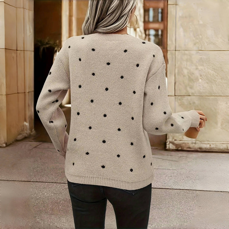 NANA | Polka Dot Knitted Sweater