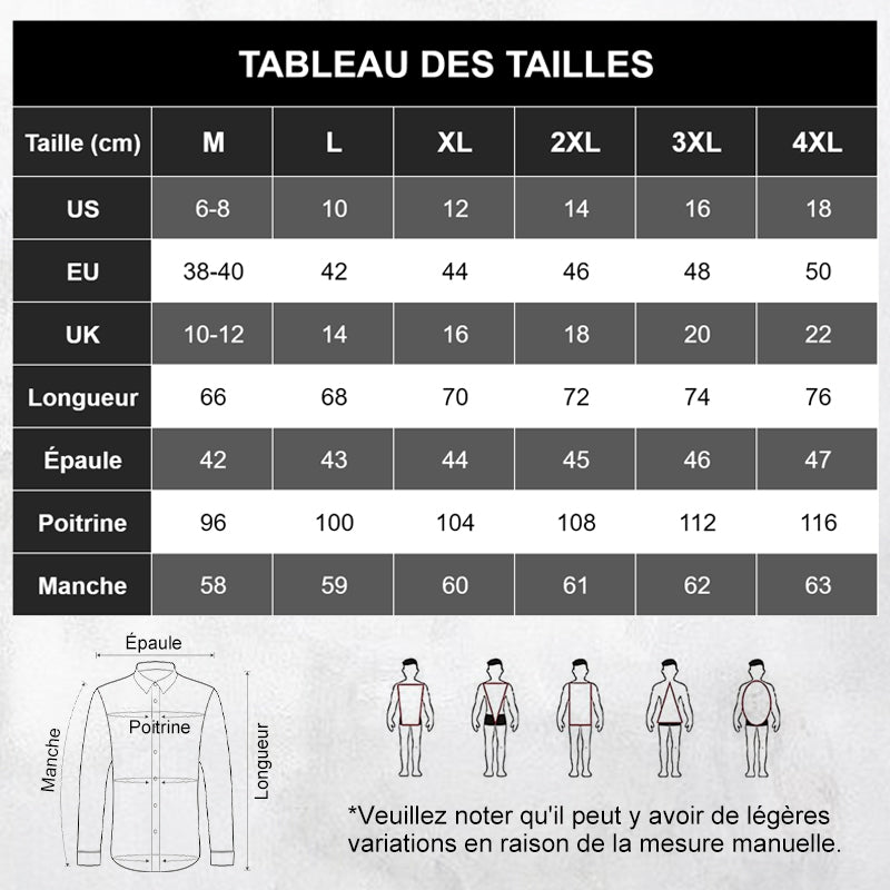 WILLIAM | Chemise pour hommes à manches longues | Sans repassage
