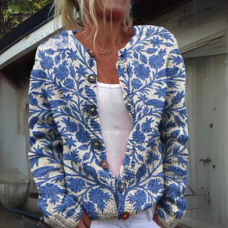 KENZA | Gilet élégant à imprimé fleuri