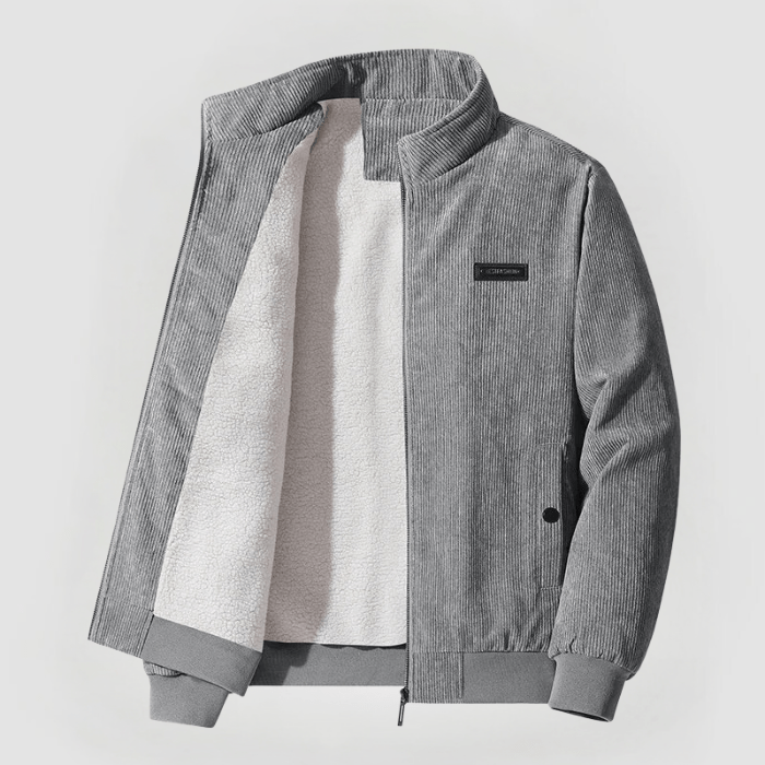 UDO | Veste en velours côtelé avec doublure en polaire