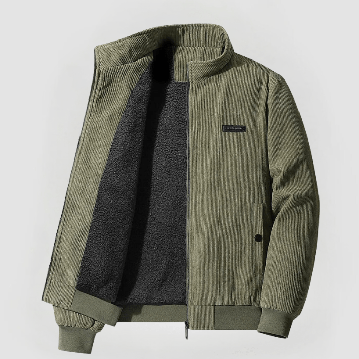 UDO | Veste en velours côtelé avec doublure en polaire