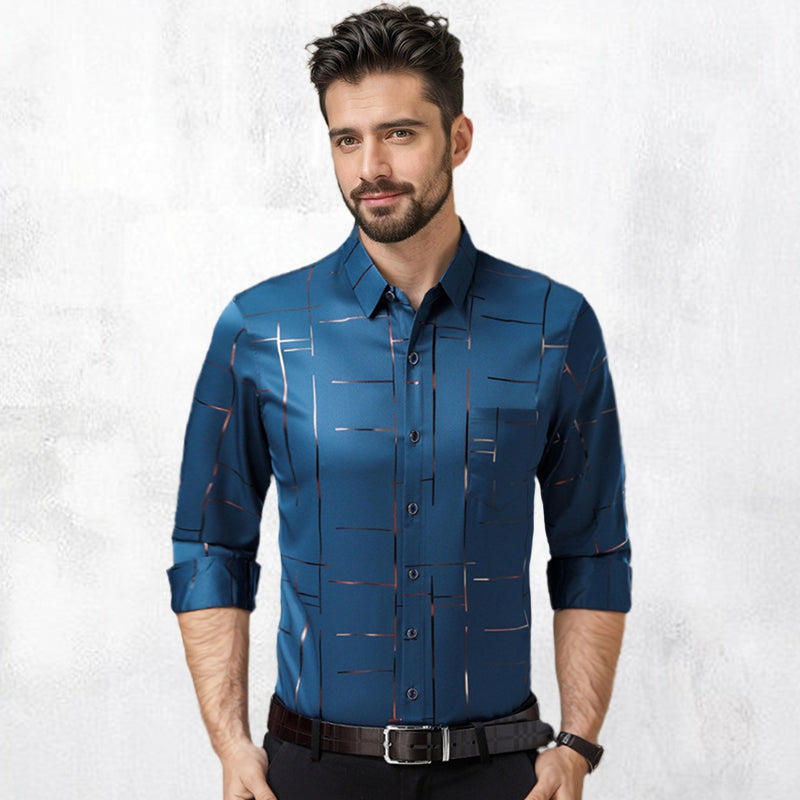 WILLIAM | Chemise pour hommes à manches longues | Sans repassage