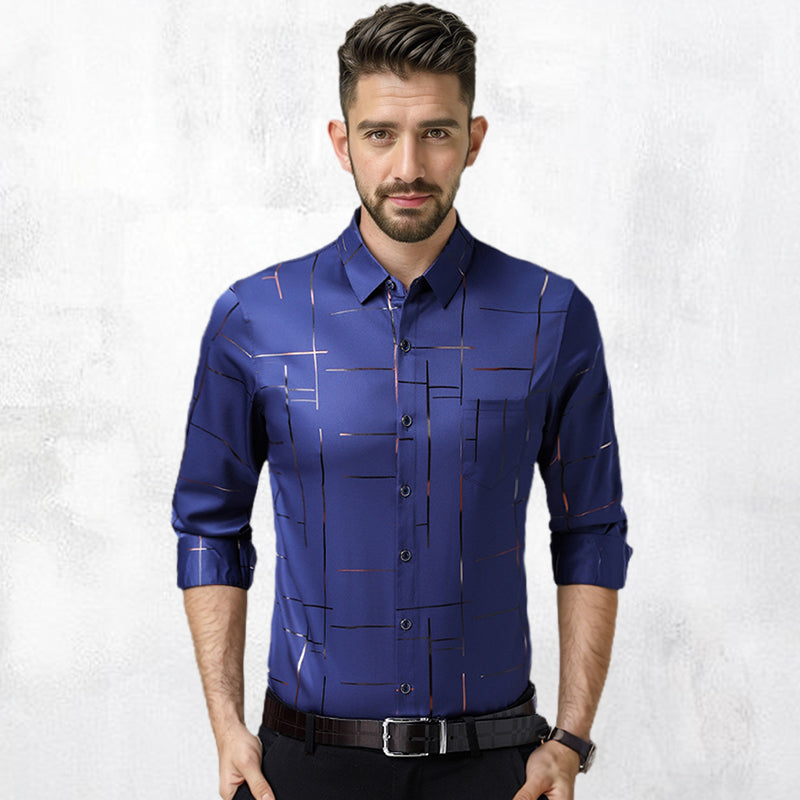 WILLIAM | Chemise pour hommes à manches longues | Sans repassage