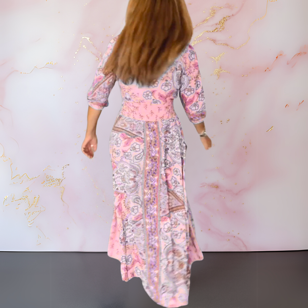 MARGA | Robe d'été élégante avec col en V