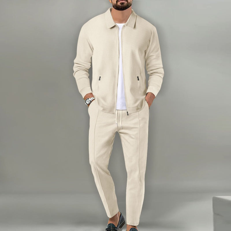 MYLAN | Ensemble 2 pièces avec pantalon long et veste zippée