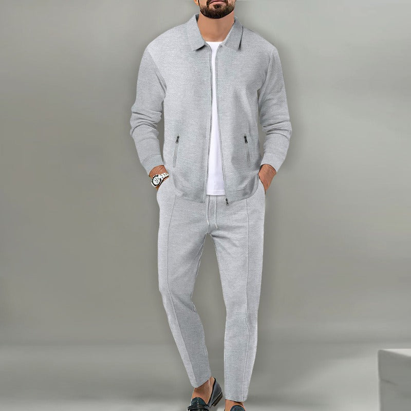 MYLAN | Ensemble 2 pièces avec pantalon long et veste zippée