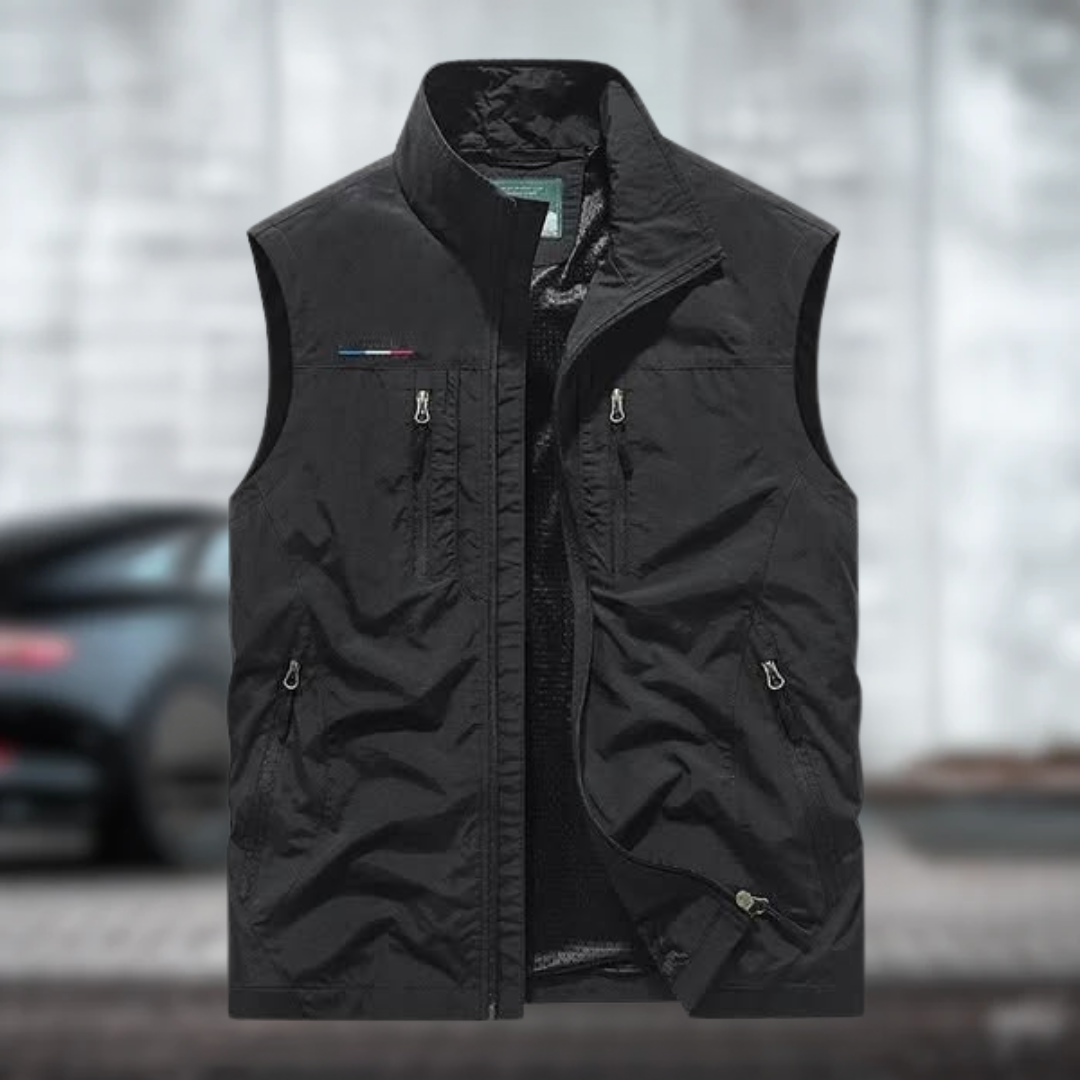 CASPER | Gilet cargo respirant avec plusieurs poches.