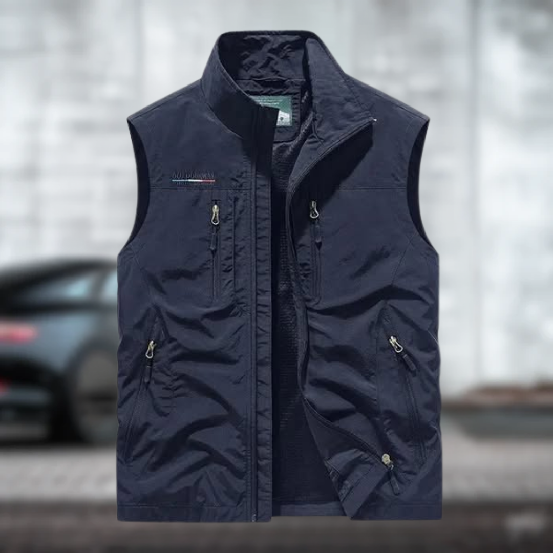 CASPER | Gilet cargo respirant avec plusieurs poches.