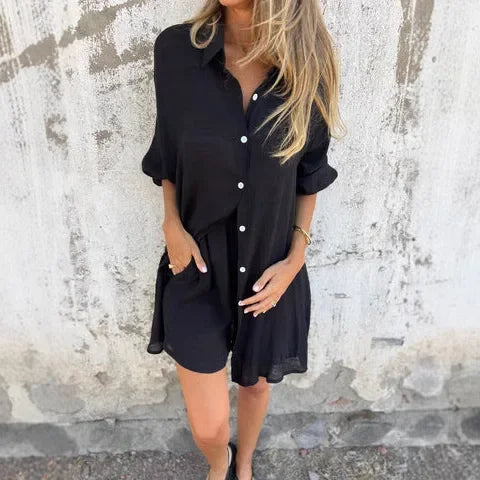 NORA | Casual blouse + shorts
