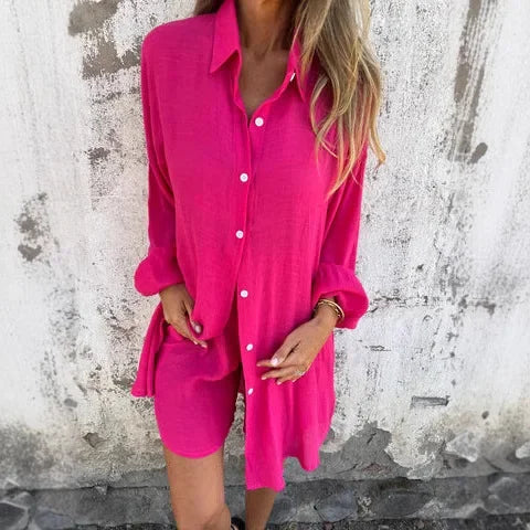 NORA | Casual blouse + shorts