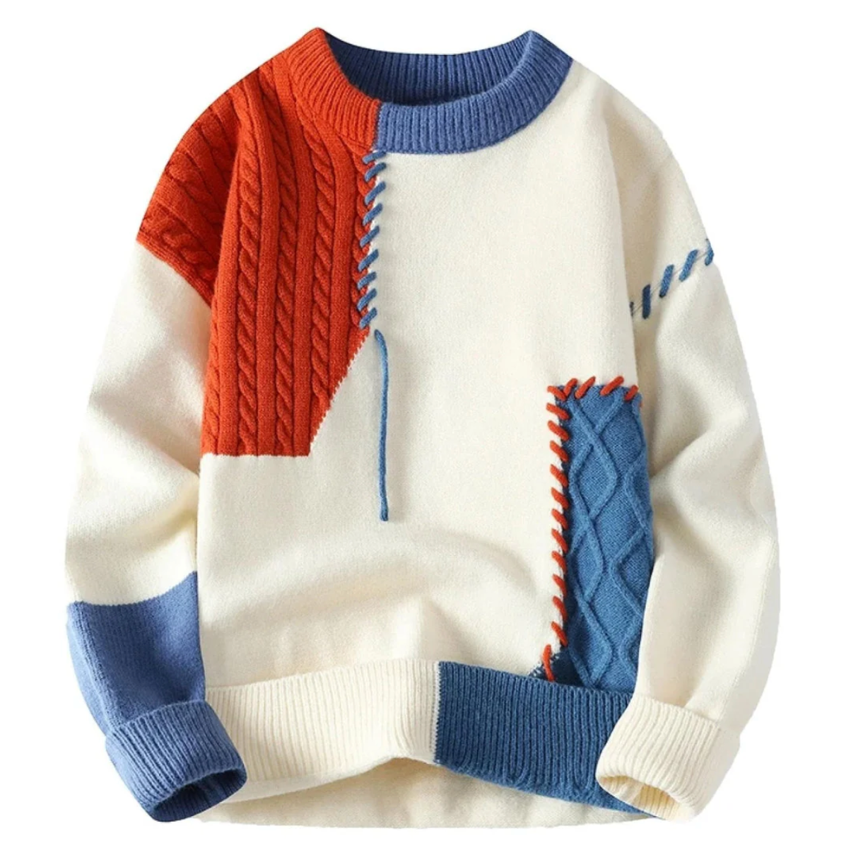 PAUL | Pull Patchwork Stylé