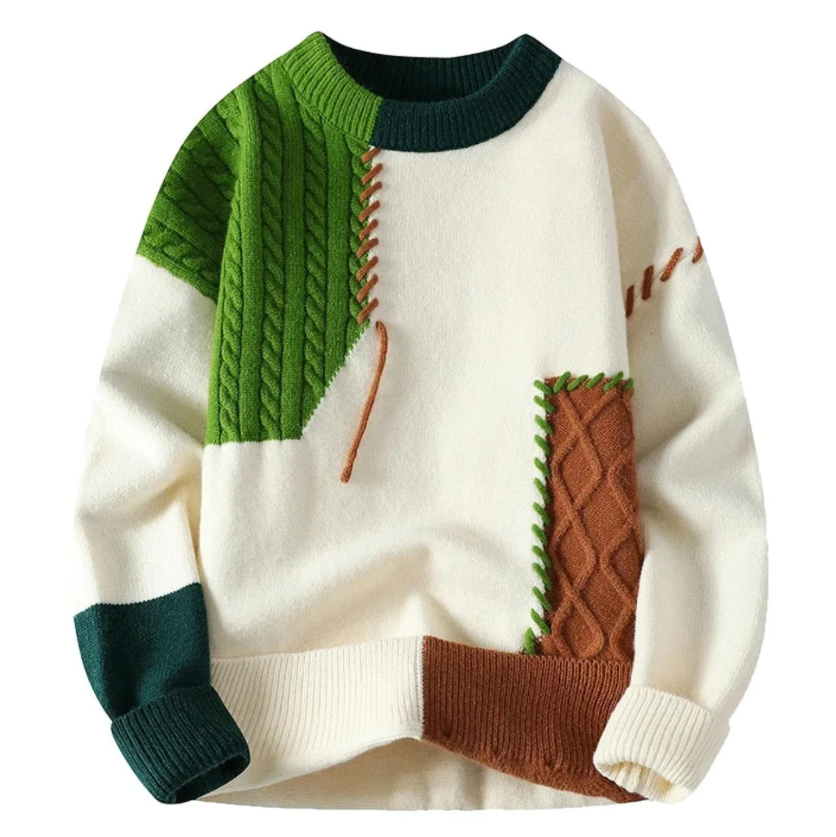 PAUL | Pull Patchwork Stylé