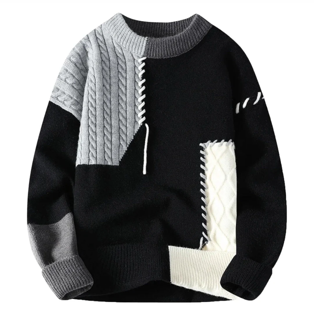 PAUL | Pull Patchwork Stylé