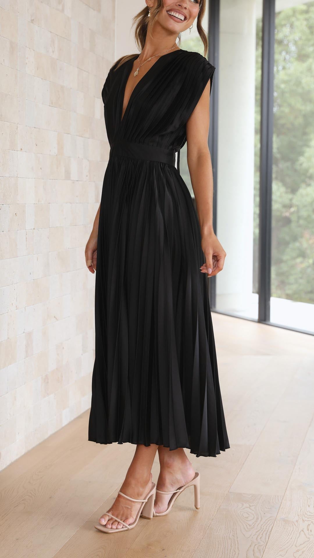 MARIA | Robe plissée élégante