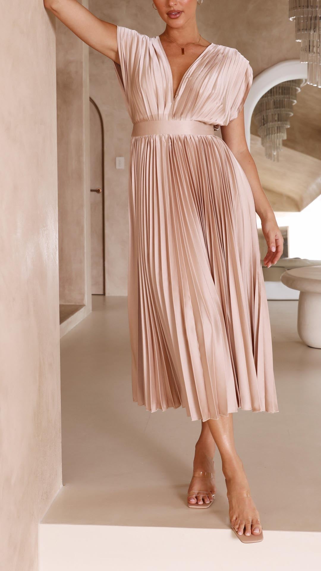 MARIA | Robe plissée élégante