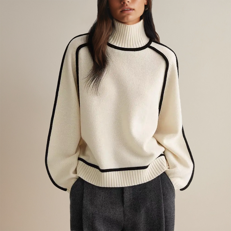 LIVIA | Pull col roulé pour femme