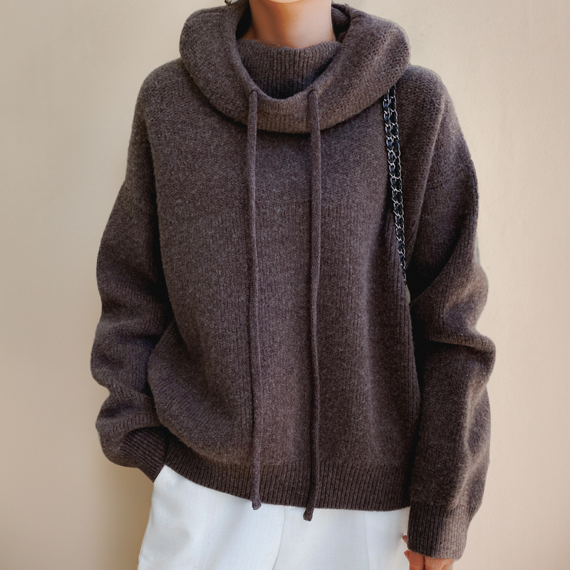 MIRANDA | Sweat À Capuche Oversize Tricoté