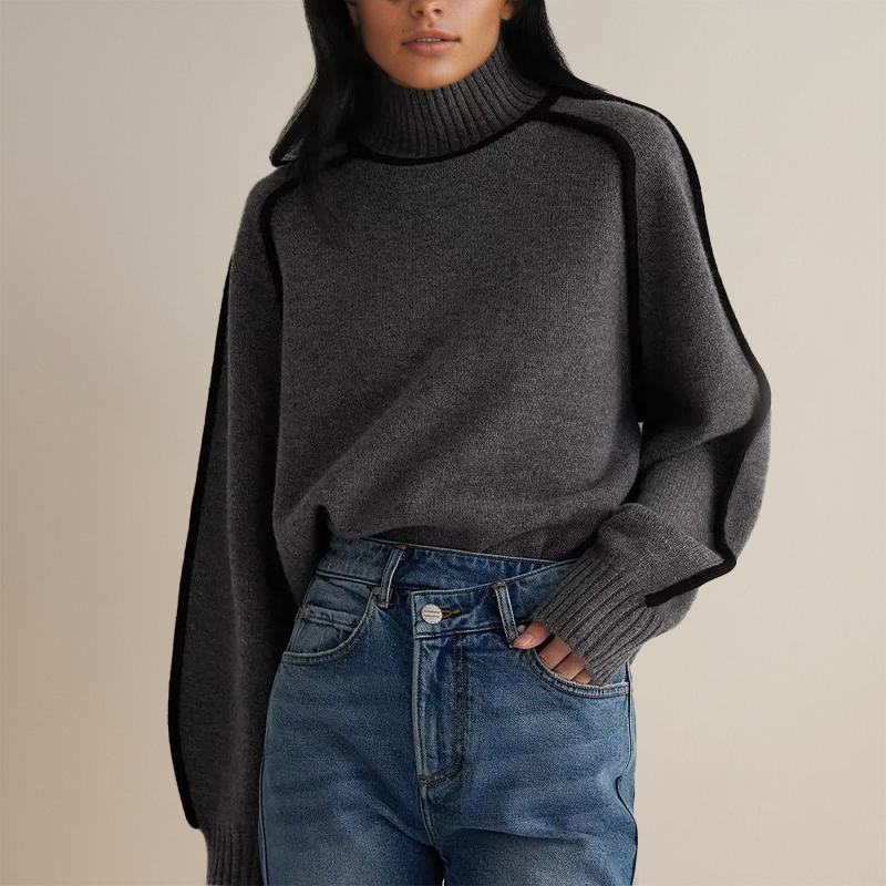 LIVIA | Pull col roulé pour femme