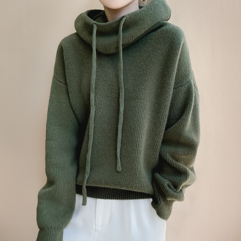 MIRANDA | Sweat À Capuche Oversize Tricoté