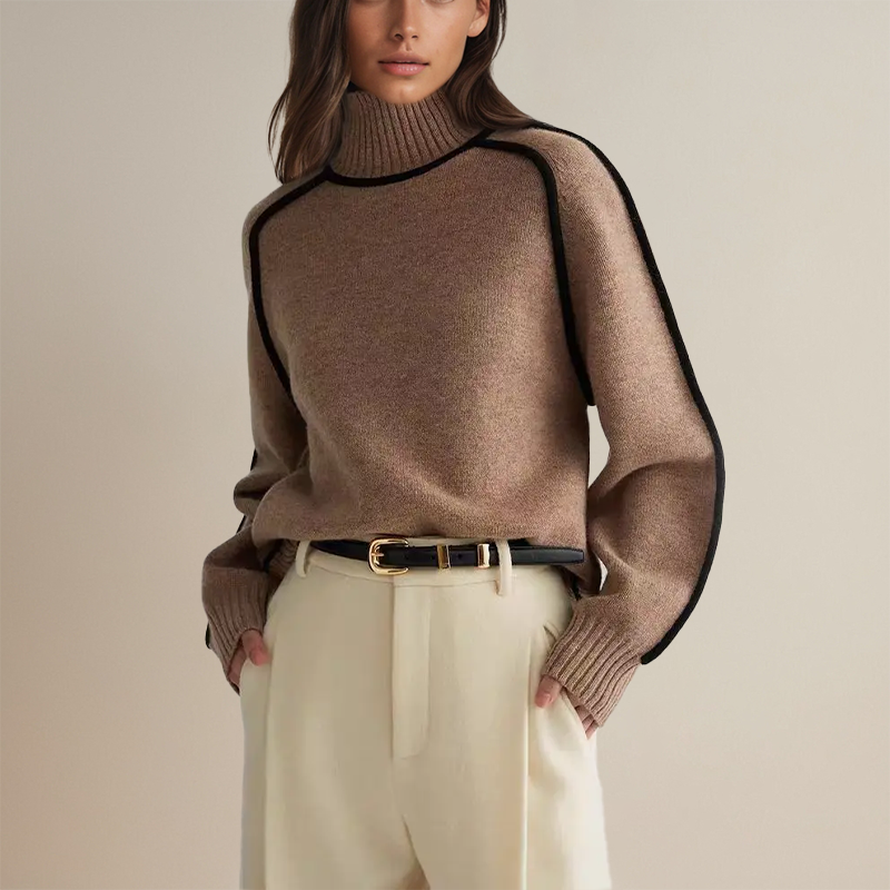 LIVIA | Pull col roulé pour femme