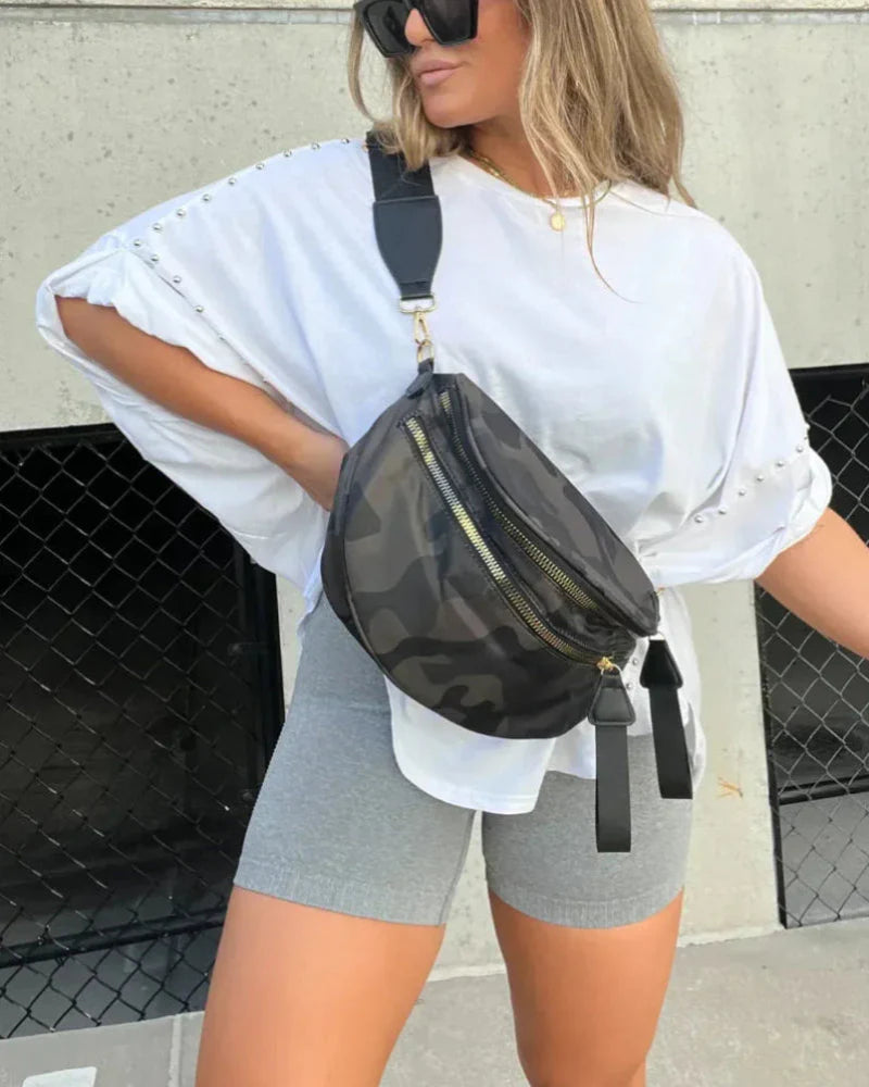 BELLA | T-shirt oversize à clavettes