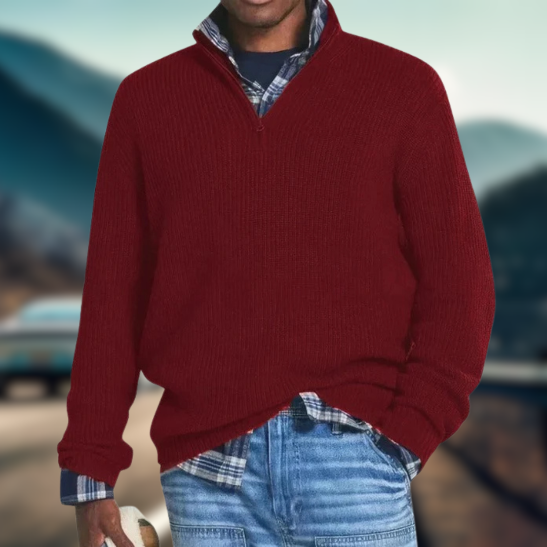 FLORIAN | Pull en maille zippé