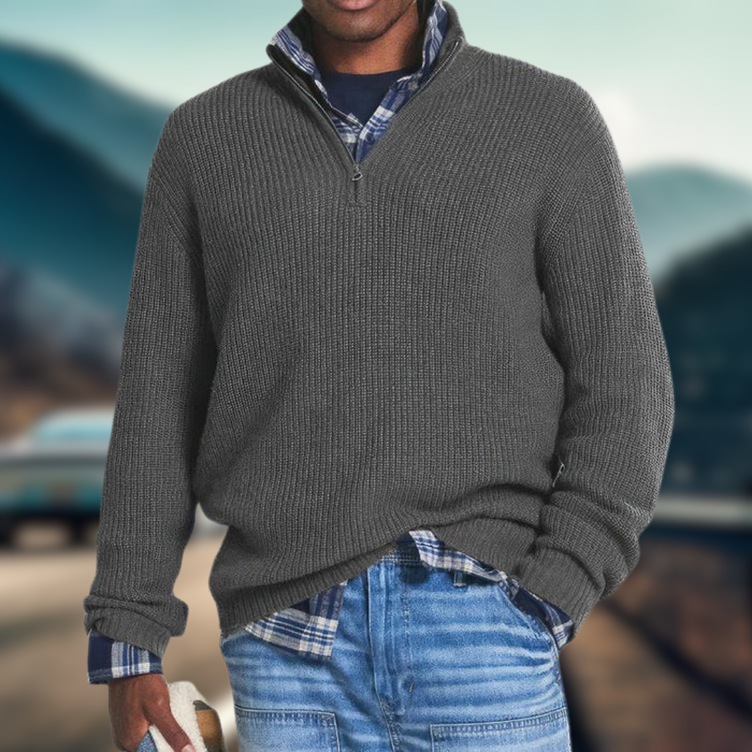 FLORIAN | Pull en maille zippé