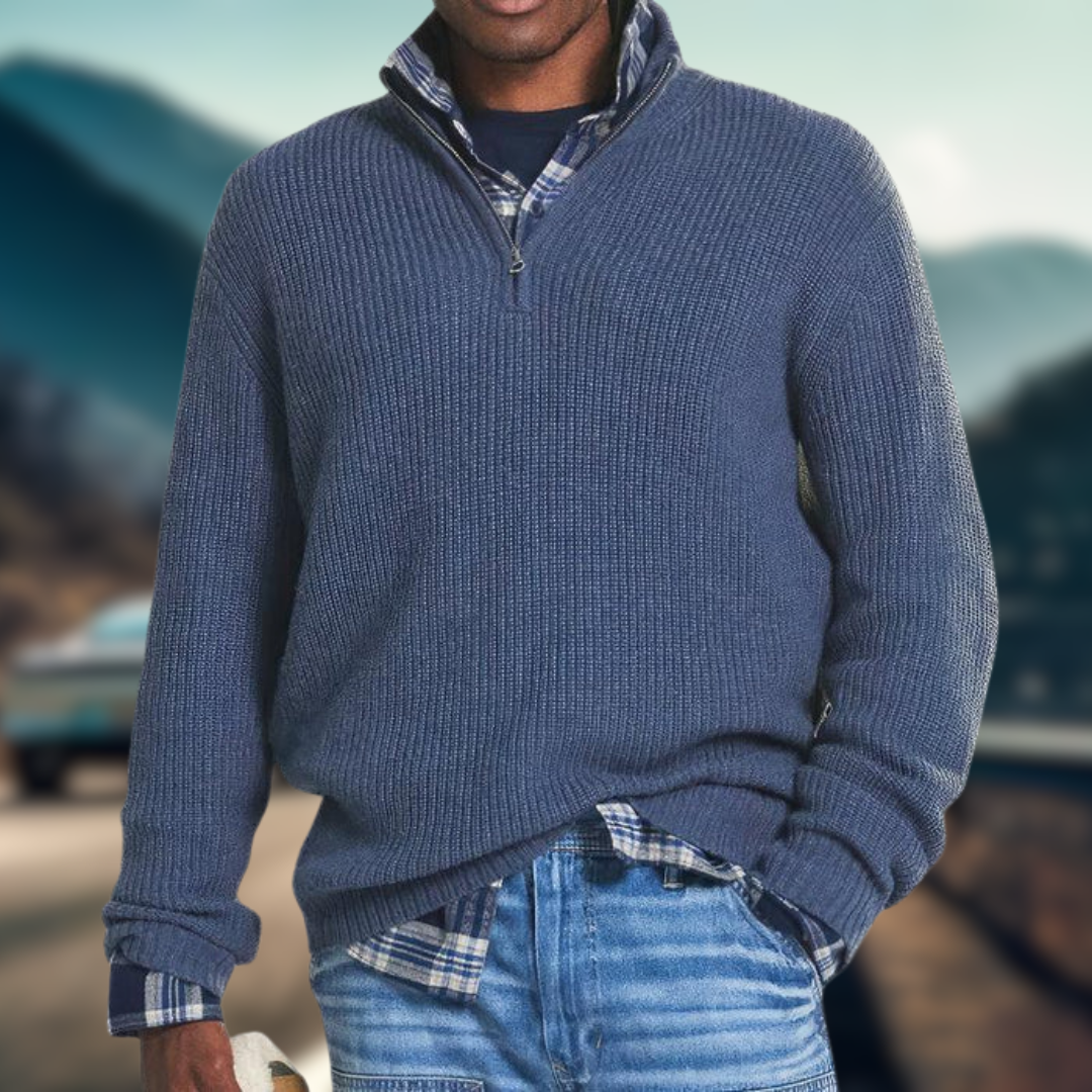 FLORIAN | Pull en maille zippé