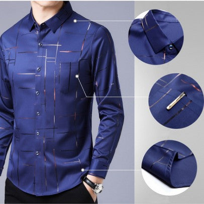 WILLIAM | Chemise pour hommes à manches longues | Sans repassage