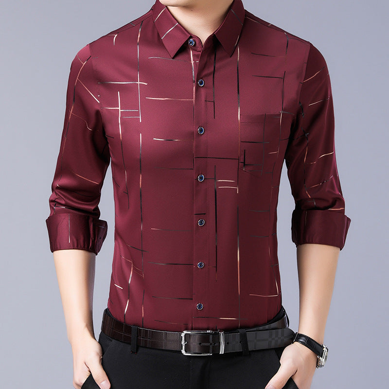 WILLIAM | Chemise pour hommes à manches longues | Sans repassage