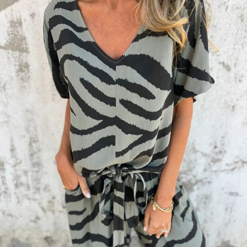 SORADA | Two-piece zebra set