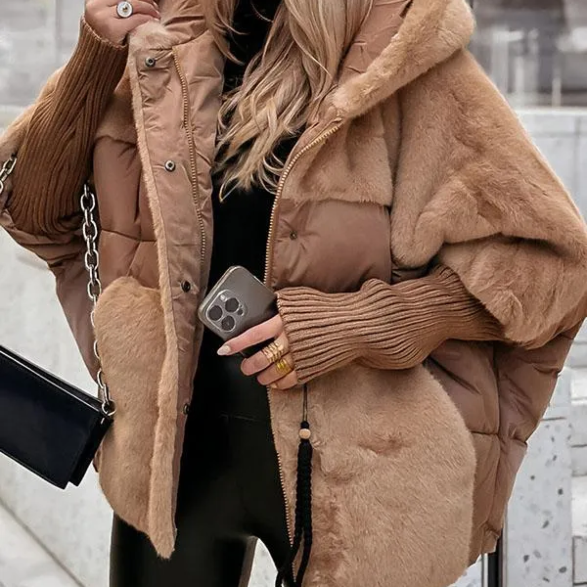 MARISA | Manteau d'hiver multicolore pour femme
