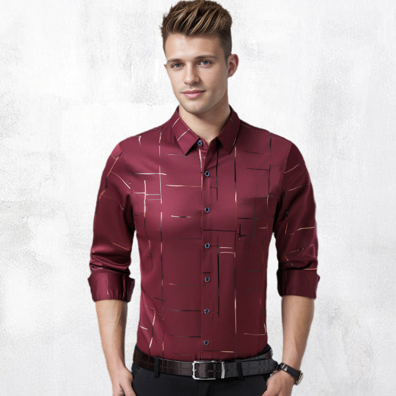 WILLIAM | Chemise pour hommes à manches longues | Sans repassage