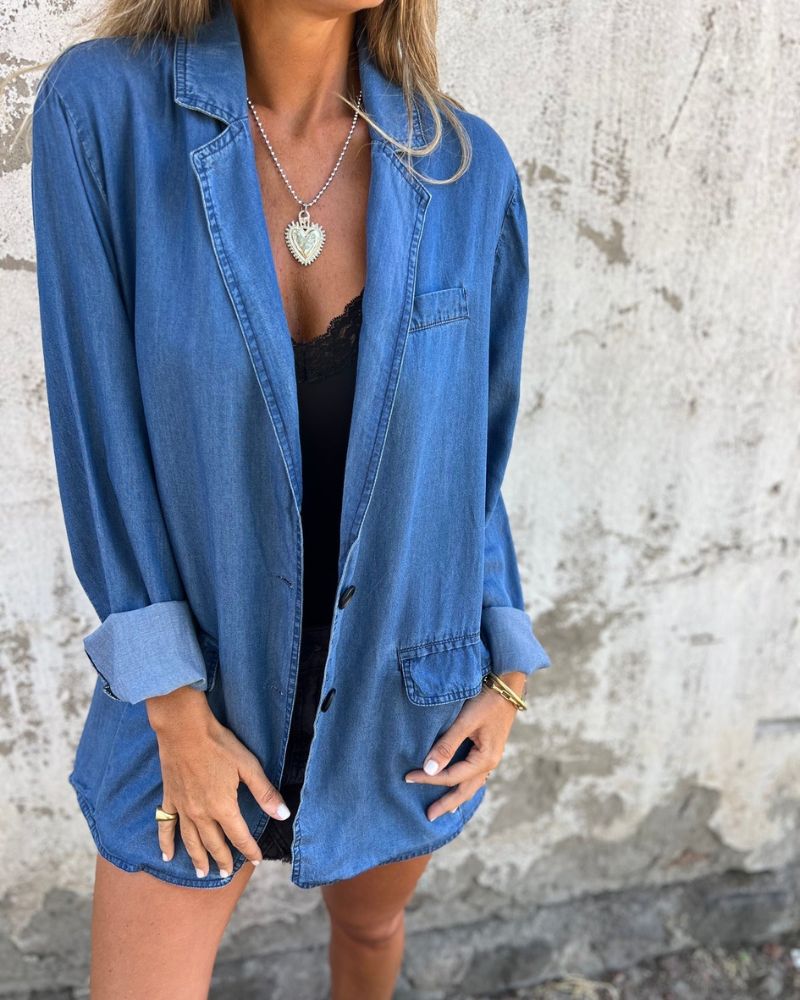 MIREIA | Casual denim blazer