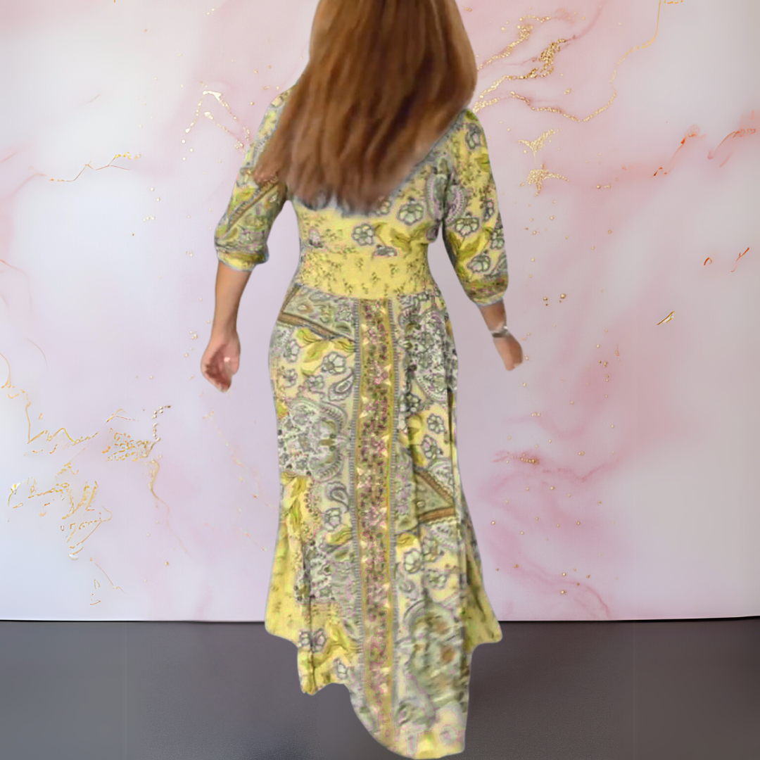 MARGA | Robe d'été élégante avec col en V