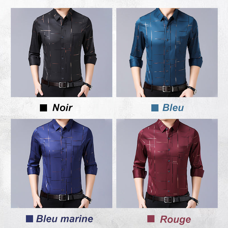 WILLIAM | Chemise pour hommes à manches longues | Sans repassage
