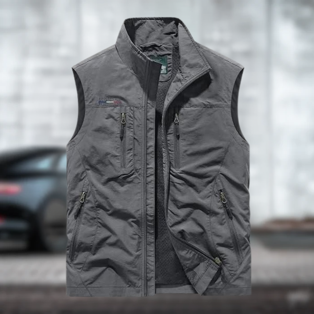 CASPER | Gilet cargo respirant avec plusieurs poches.