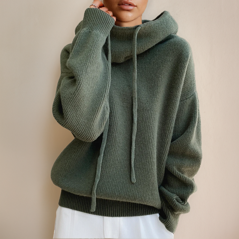 MIRANDA | Sweat À Capuche Oversize Tricoté