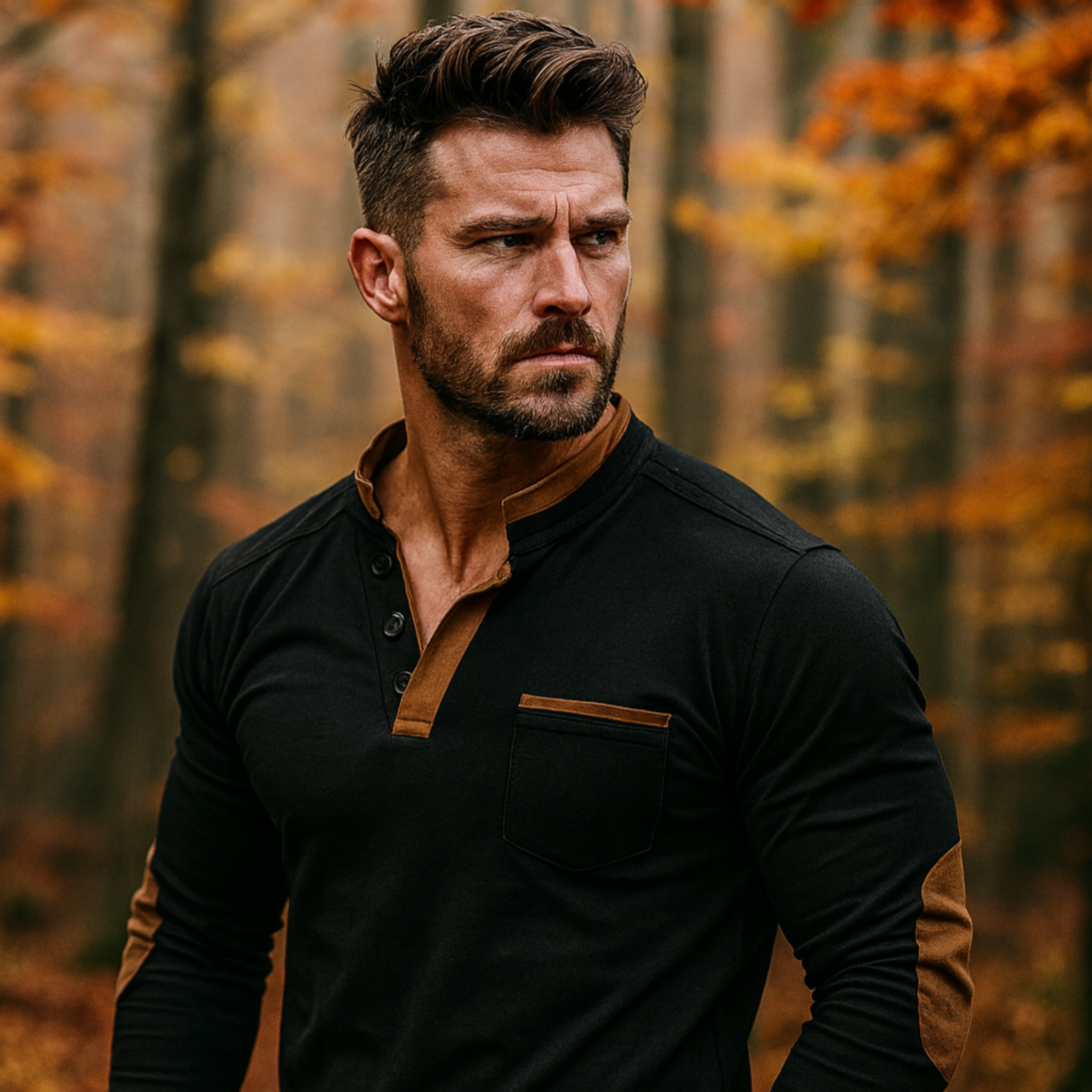 BAS | Sweat-shirt à col en V pour homme