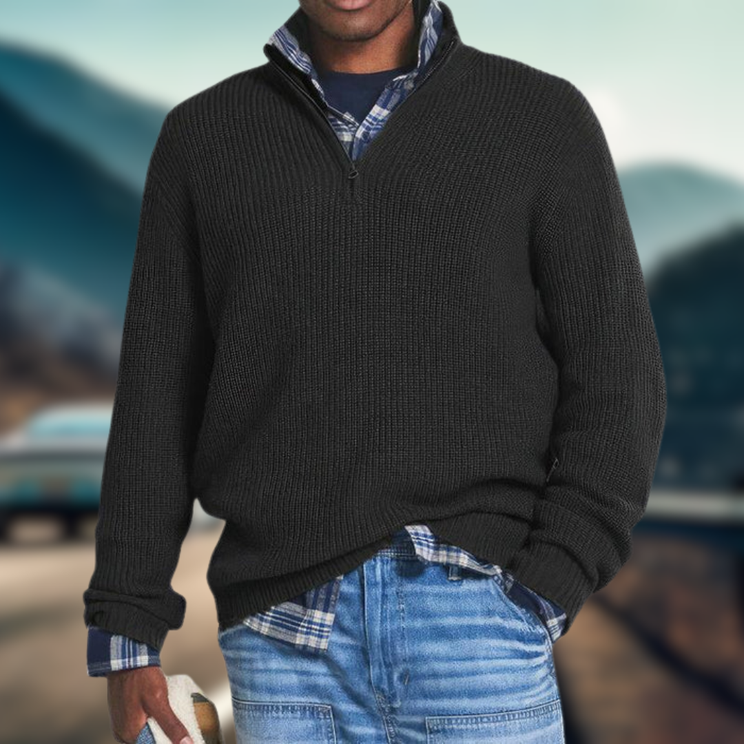 FLORIAN | Pull en maille zippé