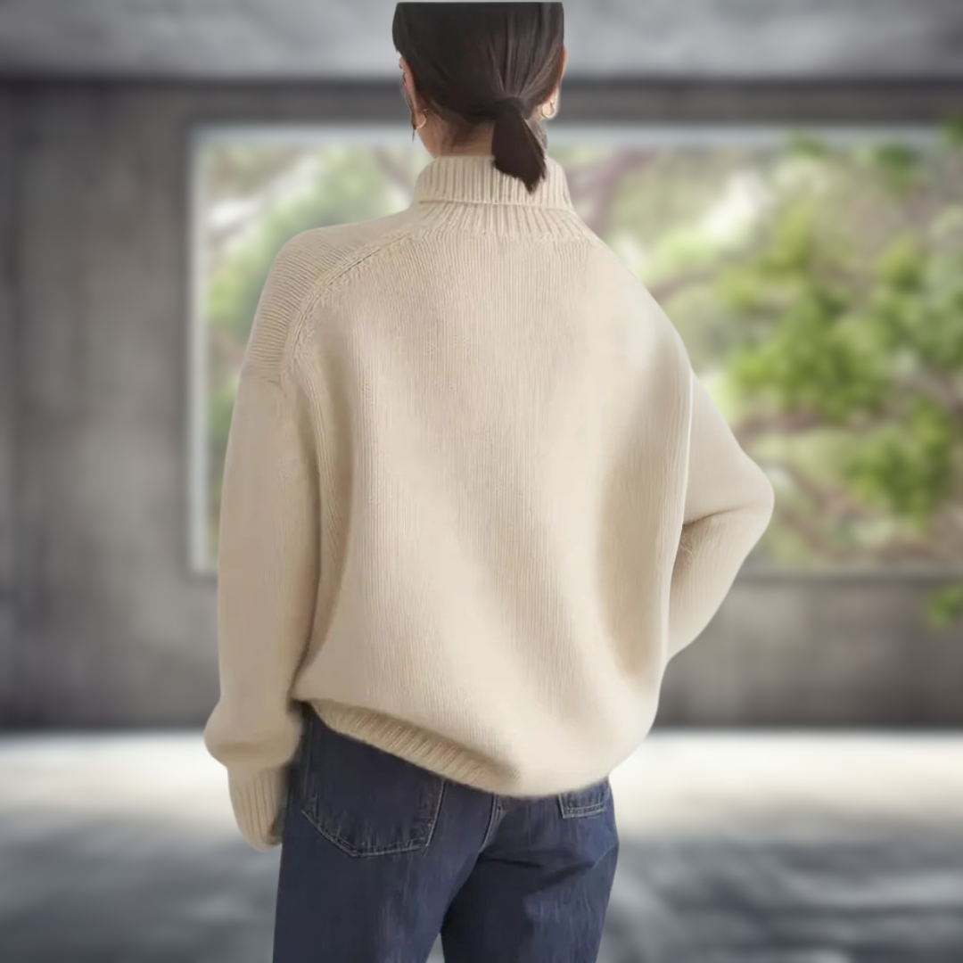 LENA | Pull doux à col roulé