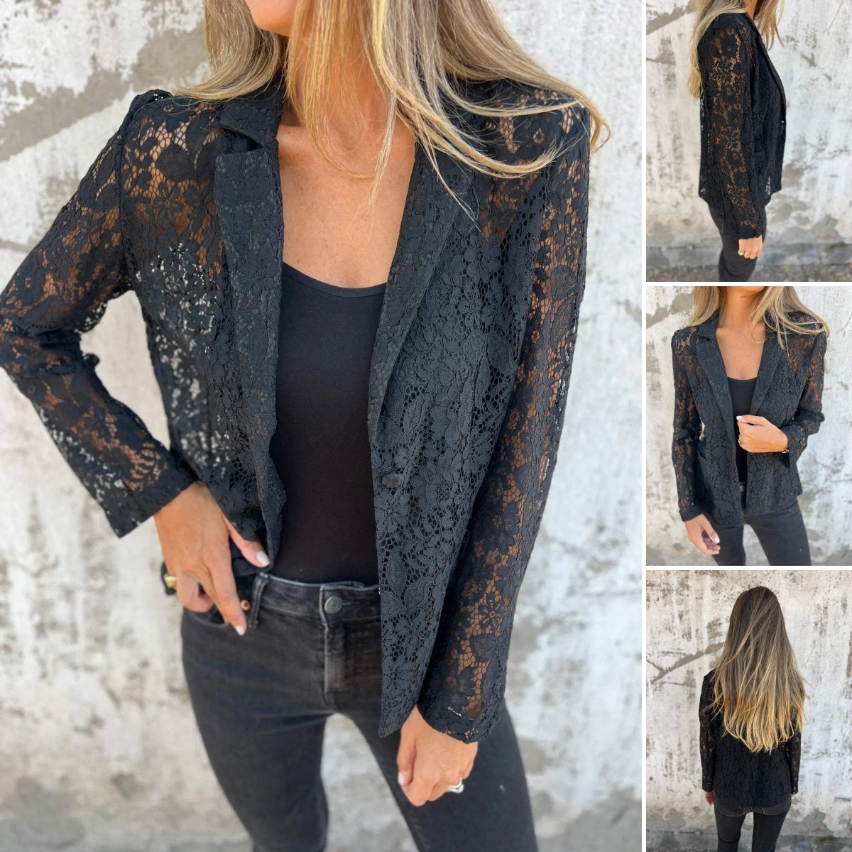 SELMA | Full Lace and Mesh Blazer