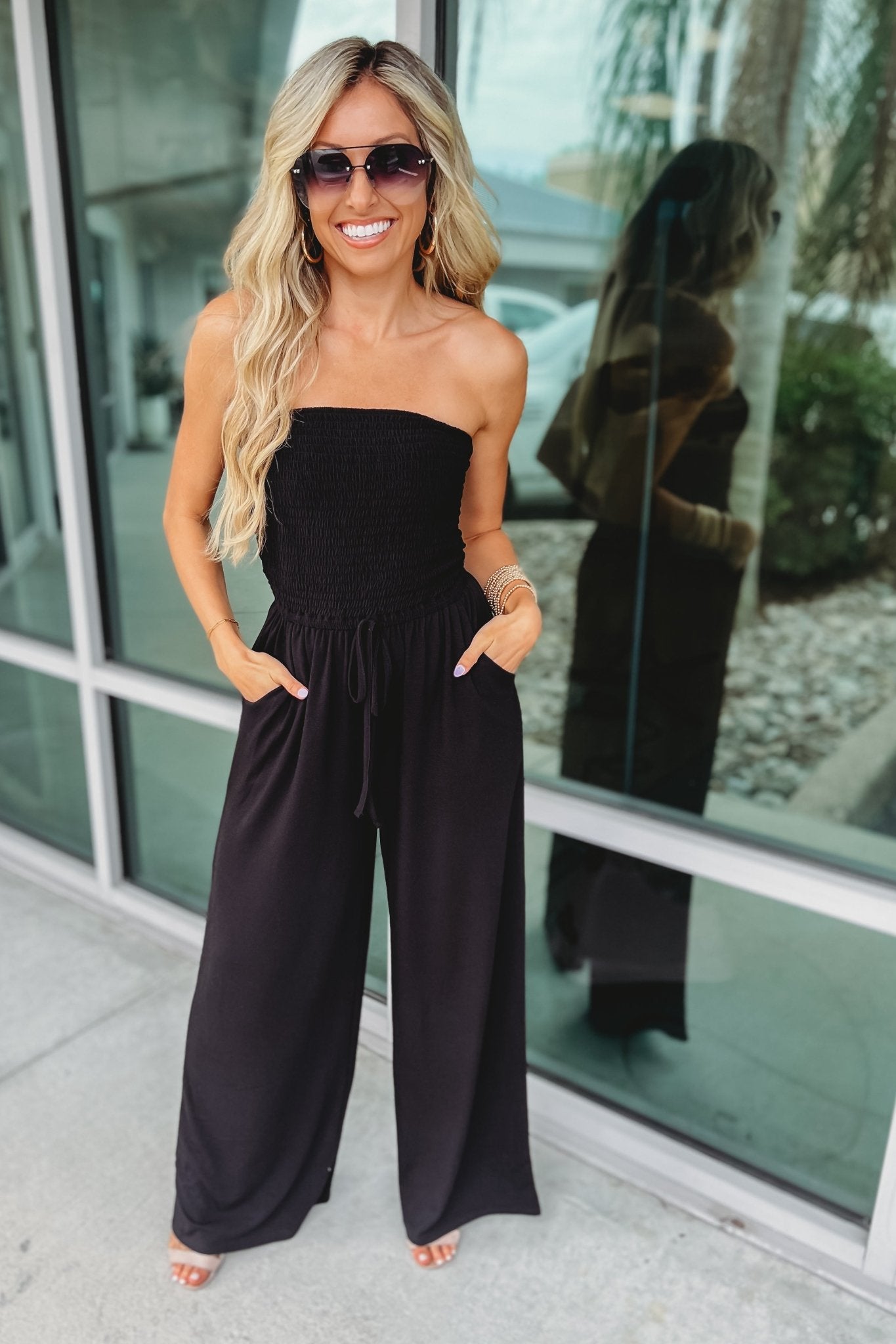 LISA | Trendy off-the-shoulder jumpsuit 