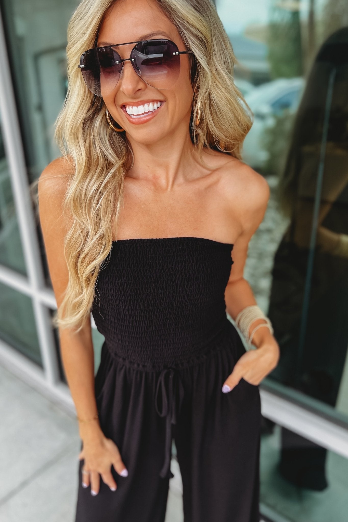 LISA | Trendy off-the-shoulder jumpsuit 